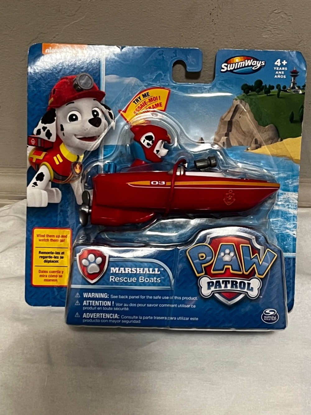 Paw Patrol Marshall Red Rescue Boat Toy by Spin Master